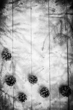 Winter texture on boards Foto stock