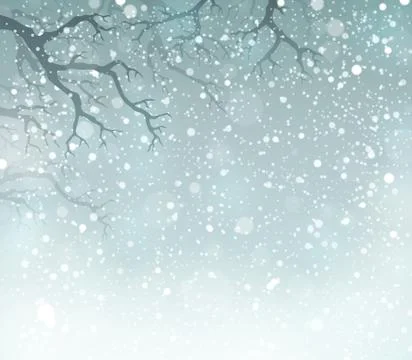 Winter theme background - illustration. 库存插图