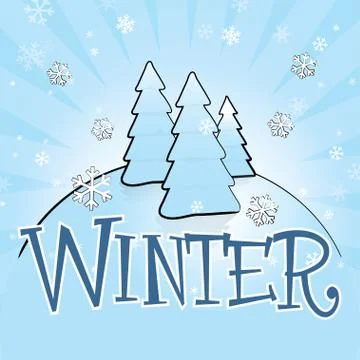 Winter Theme Illustrazione stock