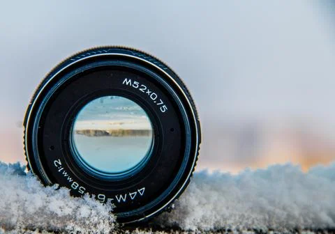 Winter Through the Lens Stock Photos