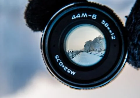 Winter Through the Lens Stock Photos