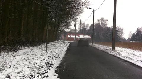 Winter time in Belgium Stock-Footage 7733942