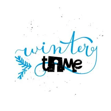 Winter time Stock Illustration