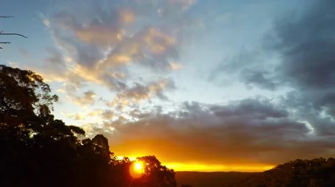 Winter Time Lapse Sunset With Dark Clouds and Rain  Stock Footage 67441716