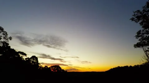 Winter Time Lapse Sunset with Forming Clouds and Bright Colors  Stock Footage 66327957
