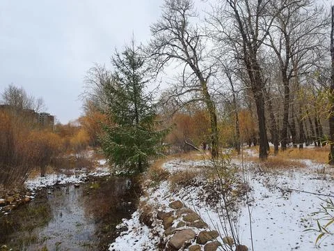 Winter time in Mongolia Stock Photos