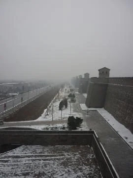 Winter time - Outside the Wall Stock Photos