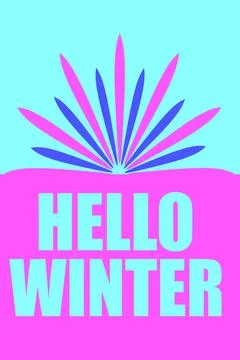 Winter time print template, background pattern on the theme of winter for flyers Illustrazione stock