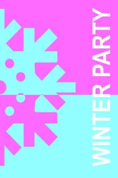 Winter time print template, background pattern on the theme of winter for flyers Illustrazione stock