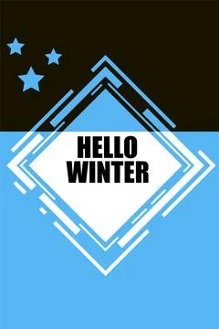 Winter time print template, background pattern on the theme of winter for flyers Stock Illustration