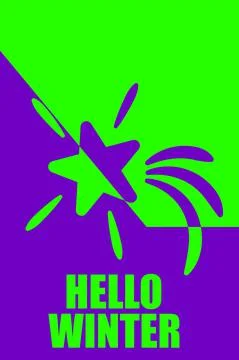 Winter time print template, background pattern on the theme of winter for flyers Stock Illustration