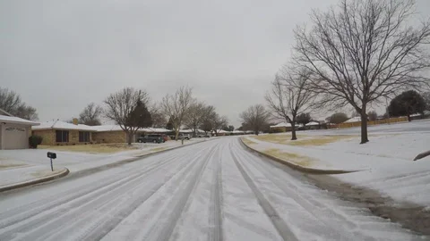 Winter time in Texas. Stock Footage 86405204