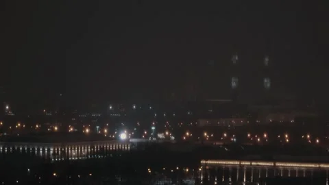 Winter timelapse with a view of Moscow Video stock 233198741
