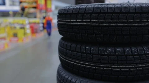 Winter tires Stock Footage 99839772