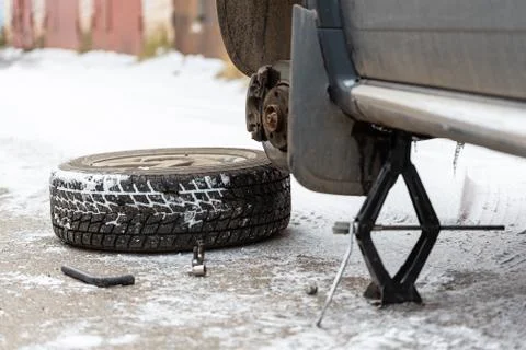Winter tires Stock Photos
