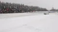 Winter track race HD Footage
