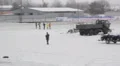 Winter track race HD Footage