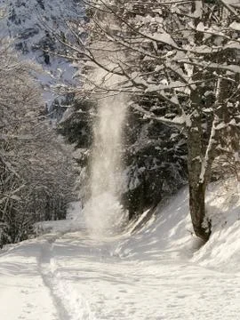 Winter Trail Stock Photos