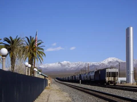 Winter train Stock Photos