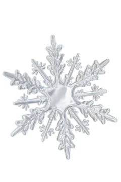 Winter transparent snowflake. Stock Photos