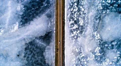 Winter transportation background Foto stock