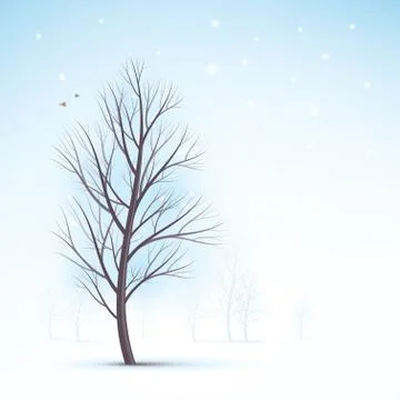 Winter tree Stock-Illustration