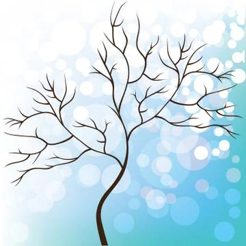 Winter tree Stock Illustration