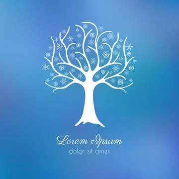 Winter tree Stock Illustration