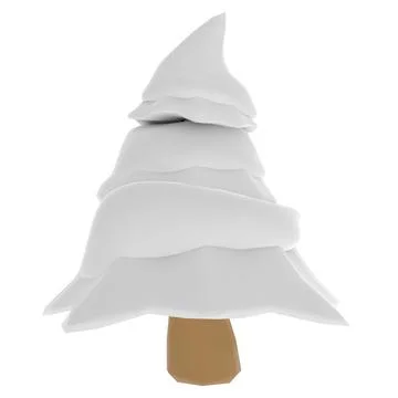 Winter Tree isolated on white background Stock Photos