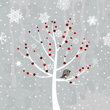 Winter tree2 Stock Illustration
