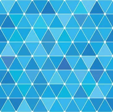 Winter triangle pattern 2.0 Winter blue triangle pattern. Seamless tile ba... Stockfoto's