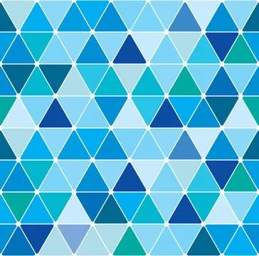 Winter triangle pattern 2.1 Winter blue triangle pattern. Seamless tile ba... Stock Photos