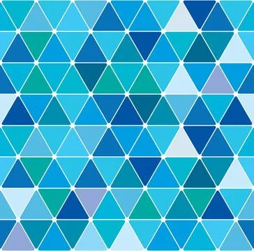 Winter triangle pattern 2.3 Winter blue triangle pattern. Seamless tile ba... Stock Photos