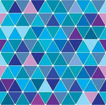 Winter triangle pattern 2.5 Winter blue triangle pattern. Seamless tile ba... Stock Photos