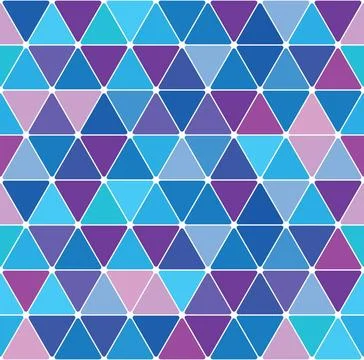 Winter triangle pattern 2.8 Winter blue triangle pattern. Seamless tile ba... Stock Photos