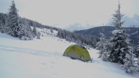 Winter trip in the mountains Stock Footage 105309968