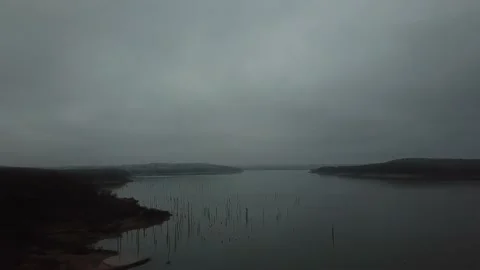 Winter on Truman Lake Stock Footage 208343532