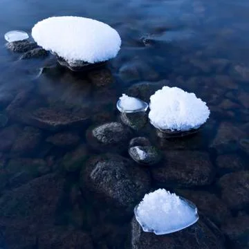 Winter twilight Stock Photos