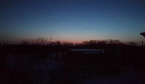 Winter twilight... Stockfoto's