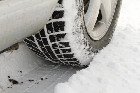 Winter tyre Stock Photos