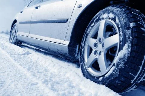 Winter tyre Foto stock