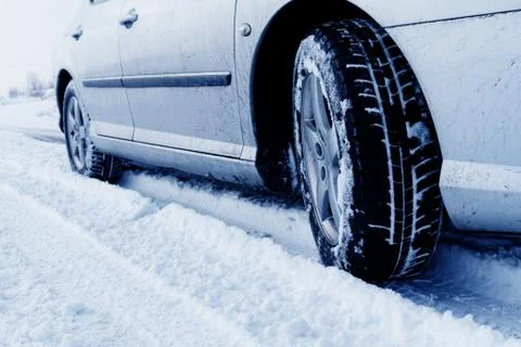 Winter tyre Stock Photos
