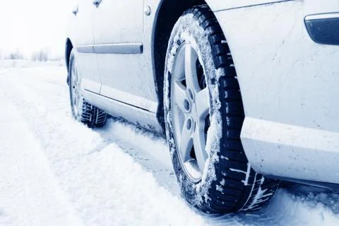 Winter tyre Foto stock
