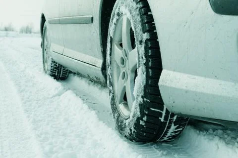 Winter tyre Stock Photos