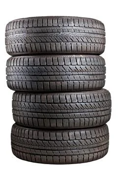 Winter tyre Stock Photos