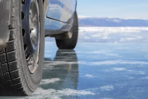 Winter tyres Foto stock