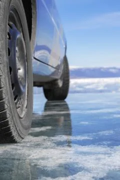 Winter tyres Foto stock