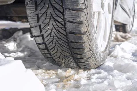 Winter tyres Stock Photos