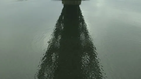 Winter under bridge tilt-up Stock Footage 32301903