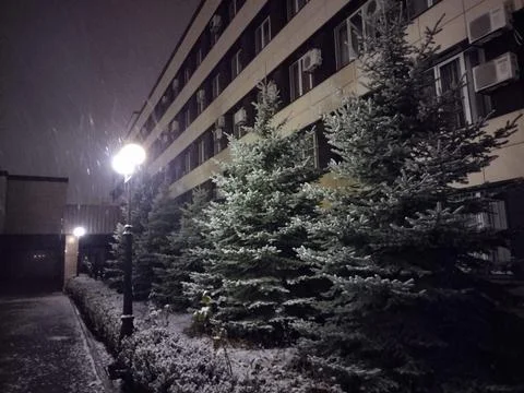 Winter university Stock Photos